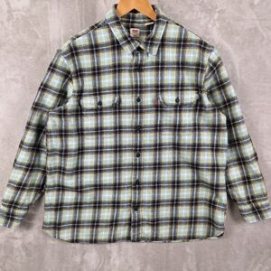 Levi's‎ Casual Plaid Shirt in Blue and Green